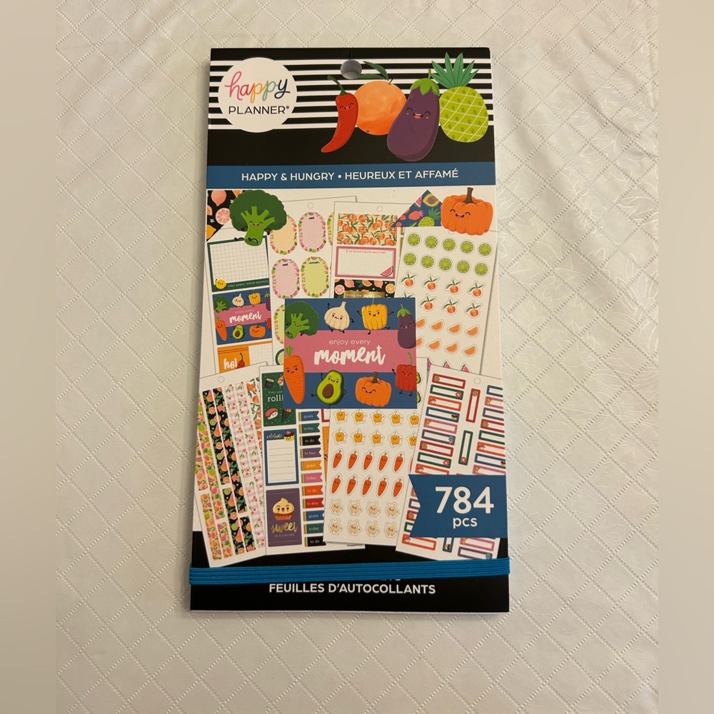 NWT 784 Piece Happy Planner Happy Hungry Vibrant Sticker Value Pack for Planners